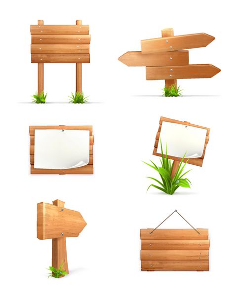 مجموعه تابلوهای چوبی