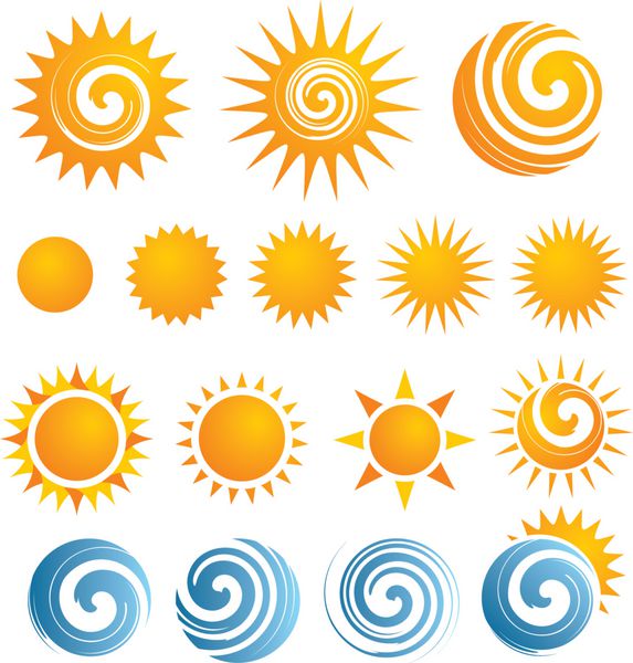 مجموعه نماد خورشید