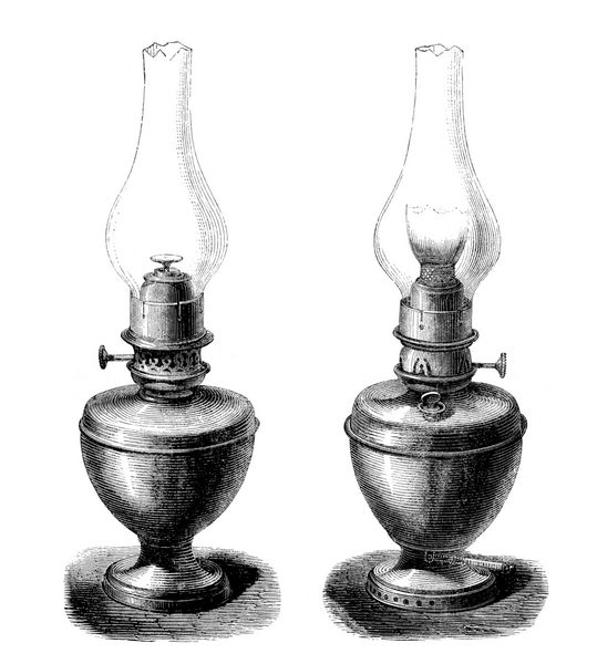2 چراغ نفتی - قرن 19م