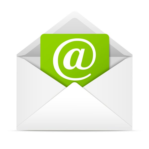 پاکت نامه با ورق کاغذ - مفهوم ایمیل
