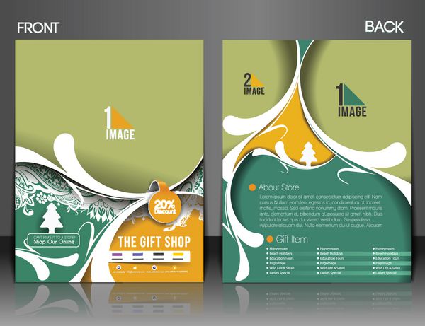 قالب پوستر بروشور فروشگاه هدیه