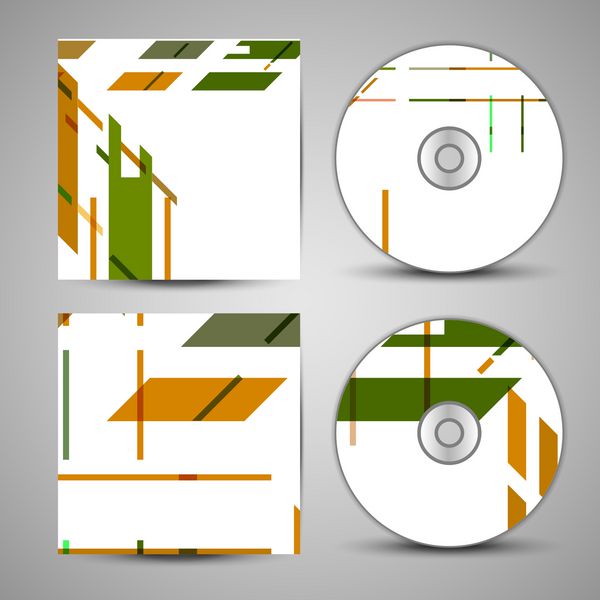 مجموعه جلد سی دی وکتور برای طرح شما تصویر انتزاعی
