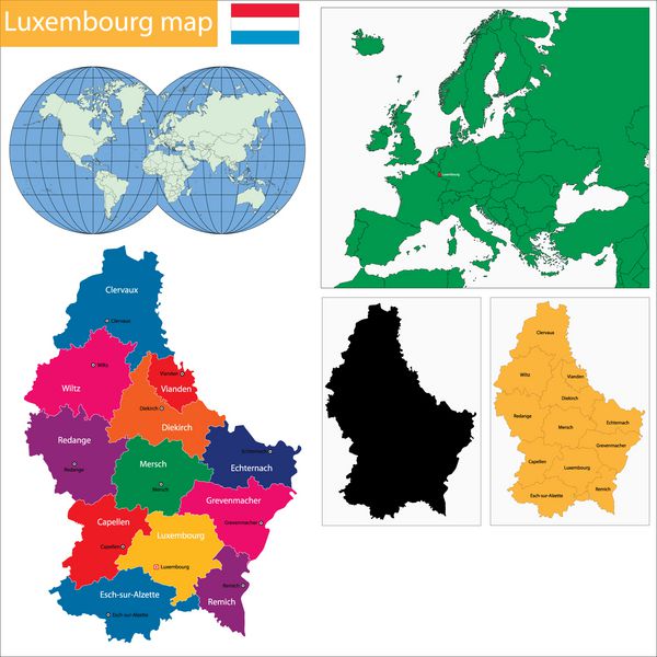 نقشه لوکزامبورگ