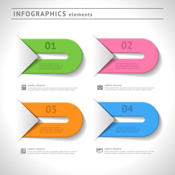 عناصر اینفوگرافیک قالب طراحی طرح بندی وب