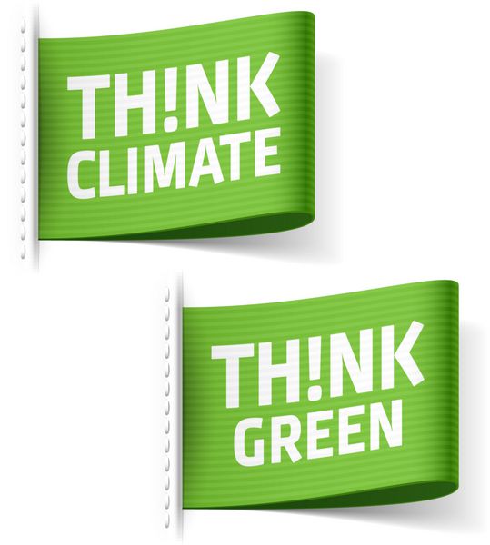 به آب و هوا فکر کنید و به برچسب های سبز فکر کنید
