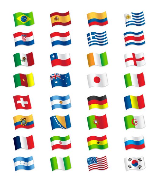 پرچم های جام جهانی 2014 برزیل