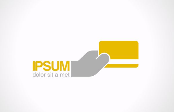 طراحی خدمات پرداخت لوگو دست با کارت اعتباری