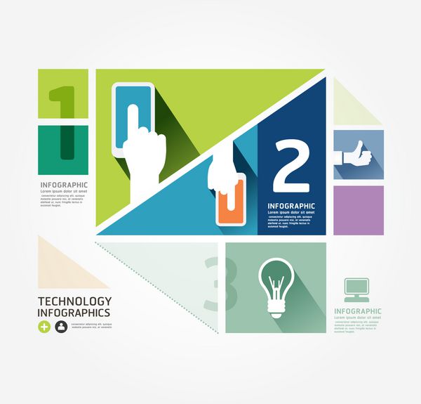 طراحی مدرن قالب اینفوگرافیک سبک مینیمال قابل استفاده برای