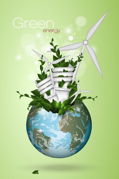مفهوم انرژی پاک بردار توربین بادی و انرژی