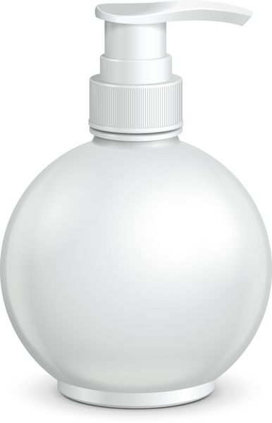 پمپ ژل فوم یا مایع صابون مایع بطری پلاستیکی گرد
