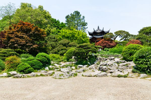 منظره باغ هانگژو در چین