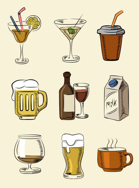 نمادهای نوشیدنی