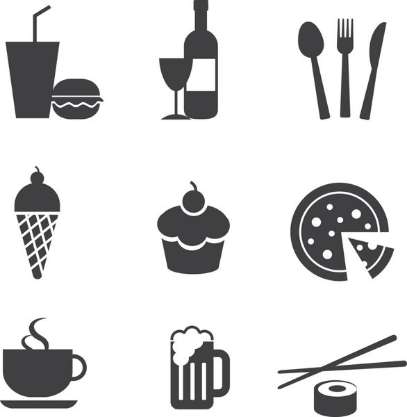 نمادهای غذا و نوشیدنی