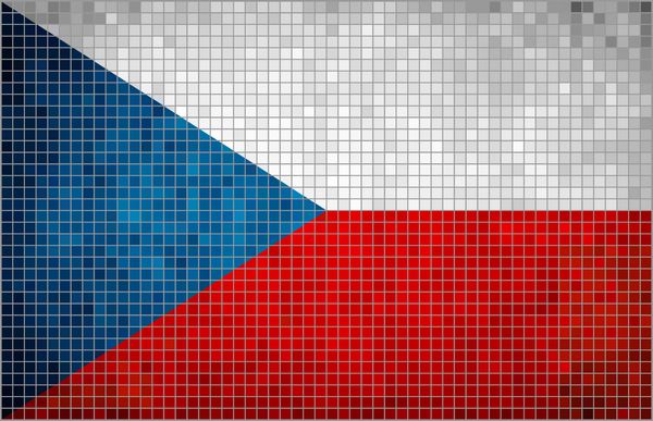 پرچم چک - موزاییک