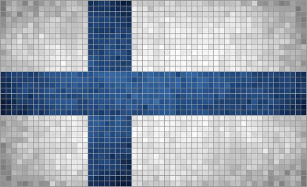 موزاییک پرچم فنلاند