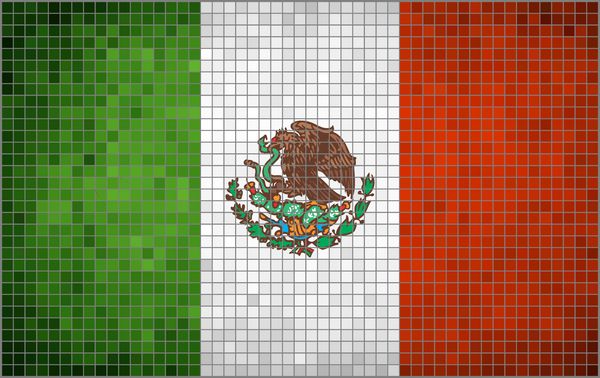 پرچم موزاییک مکزیک