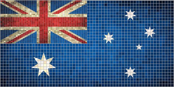 موزاییک پرچم استرالیا