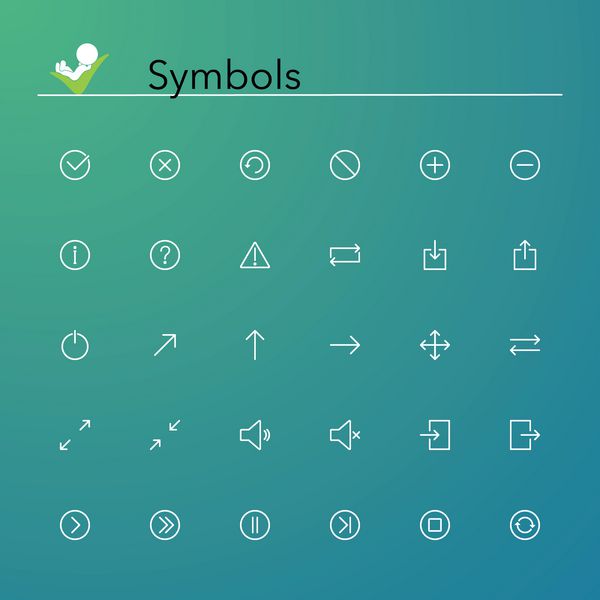 نمادهای خط نمادها