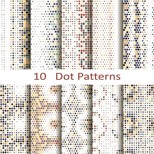 مجموعه ای از ده الگوی نقطه