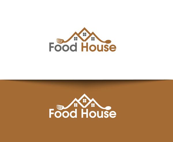 نماد خانه غذا برای طراحی لوگو