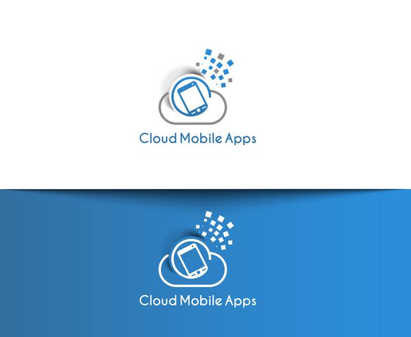 نماد برنامه های موبایل ابری
