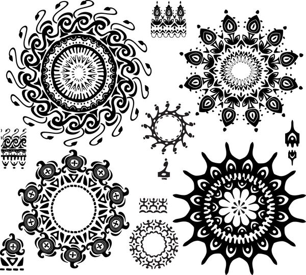 مجموعه ای از الگوهای زینتی