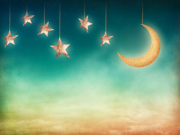 شب با ستاره ها و ماه