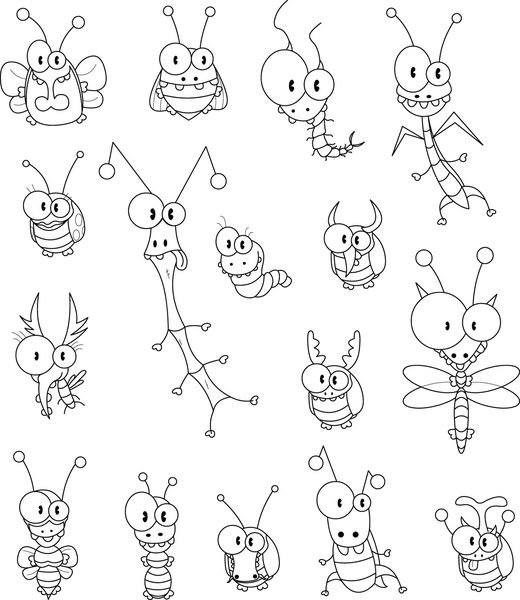 حشرات کارتونی