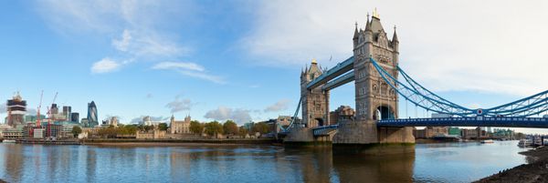 نمای پانوراما از پل برج در لندن