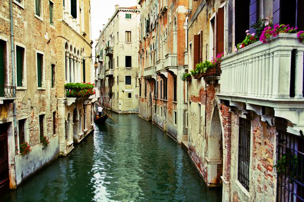 ونیز ایتالیا کانال بزرگ و خانه های تاریخی