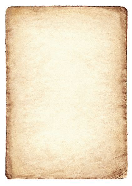 کاغذ قدیمی جدا شده در پس زمینه سفید