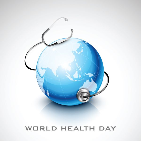 مفهوم روز جهانی سلامت با کره زمین