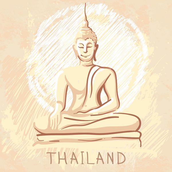 سریال برجسته جهان مجسمه بودای نشسته تایلند
