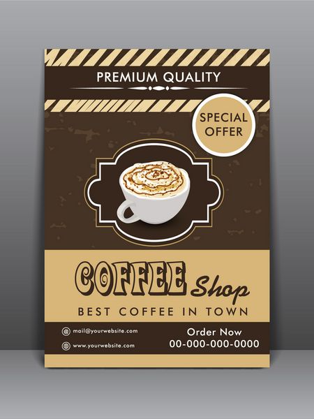 طراحی منو کارت برای قهوه خانه