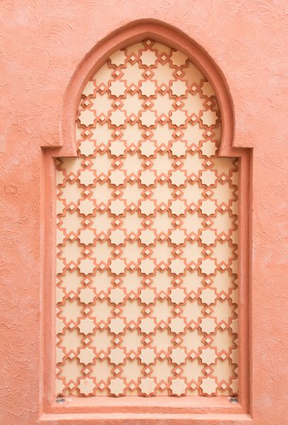 دیوار تزئین شده به سبک مراکشی