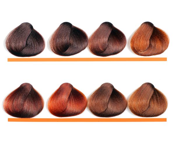 نمونه های پالت موهای رنگ شده