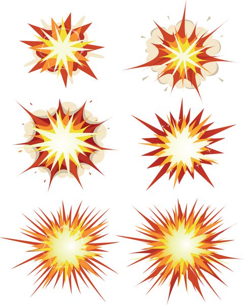 انفجار کتاب کمیک بمب و انفجار مجموعه تصویر مجموعه ای از نمادهای انفجار کتاب مصور انفجار و سایر کارتونی بمب آتش انفجار ستاره انفجار و انفجار