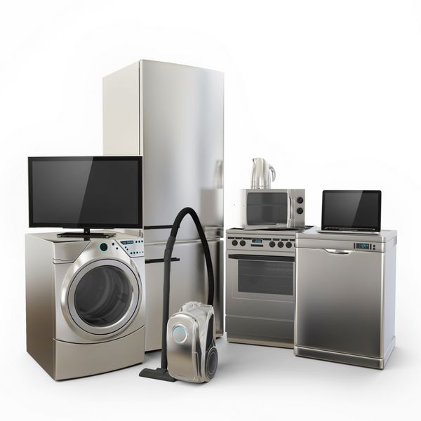 لوازم الکترونیکی مصرفی تلویزیون یخچال جاروبرقی ماشین لباسشویی مایکروویو و اجاق برقی