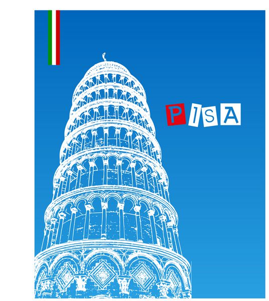 پیزا پیازا دی میراکلی با بازیلیکا و برج کج ایتالیا