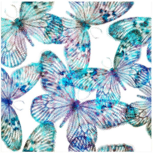 الگوی بدون درز با پروانه های رنگارنگ تصاویر وکتور 