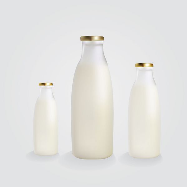 بطری شیر شیشه ای سنتی