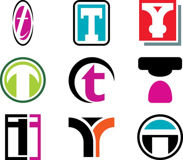 مفاهیم الفبایی طراحی لوگو حرف t برای اطلاعات بیشتر از این سری نمونه کارها را بررسی کنید