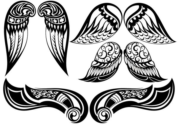 بال های فرشته مجموعه خوبی از بال های مختلف