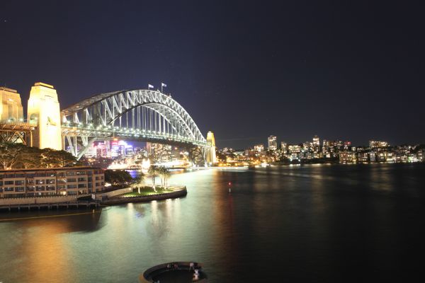 پل بندر سیدنی در شب