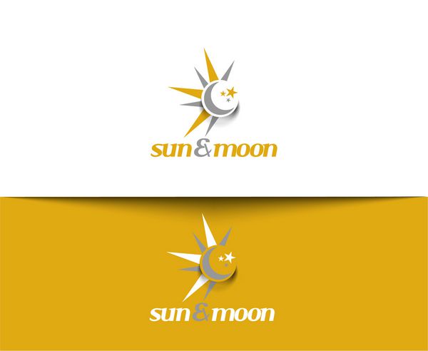 نمادهای وب و لوگوی ماه خورشید