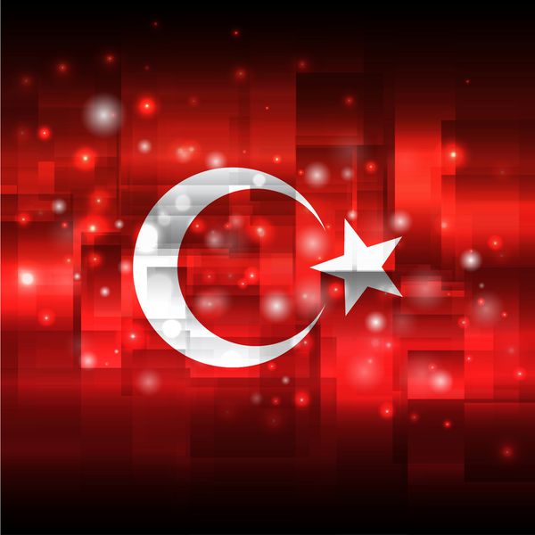 پرچم پس زمینه درخشان با رنگ پرچم روز استقلال پس زمینه تکنو پس زمینه انتزاعی به عنوان پس زمینه کارت تبریک مواد چاپی استفاده می شود پرچم ترکیه