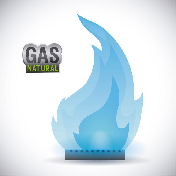 طراحی گرافیک طبیعی گاز وکتور
