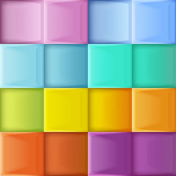 وکتور مربع های انتزاعی تصویر زمینه رنگارنگ