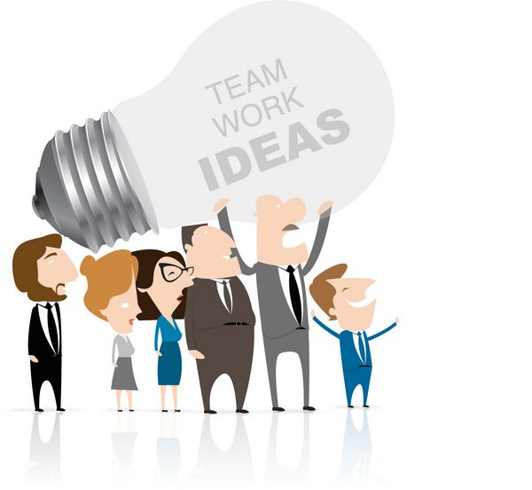 کار تیمی کسب و کار داشتن یک ایده