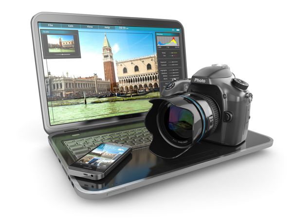 دوربین po لپ تاپ و تلفن همراه تجهیزات روزنامه نگار یا مسافرتی 3 بعدی
